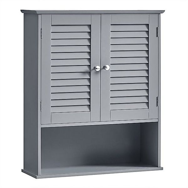 VASAGLE Hängeschrank Badezimmerschrank Wandschrank Lamellentüren und günstig online kaufen