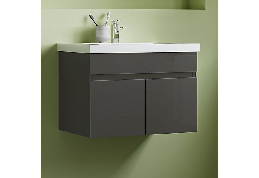 Aica Sanitär Waschtisch Waschtisch Unterschrank Waschbecken MDF UV-geölt Ba günstig online kaufen