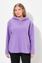Ulla Popken Hoodie Teddypullover Plüsch Kapuze günstig online kaufen