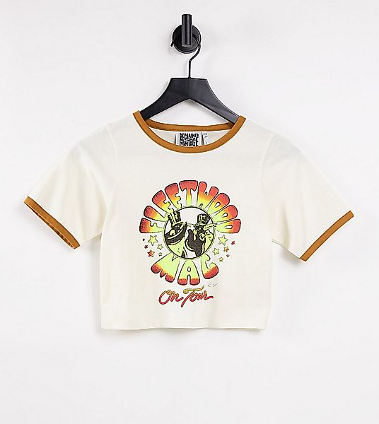 Reclaimed Vintage Inspired – Kurz geschnittenes T-Shirt mit lizenziertem „F günstig online kaufen