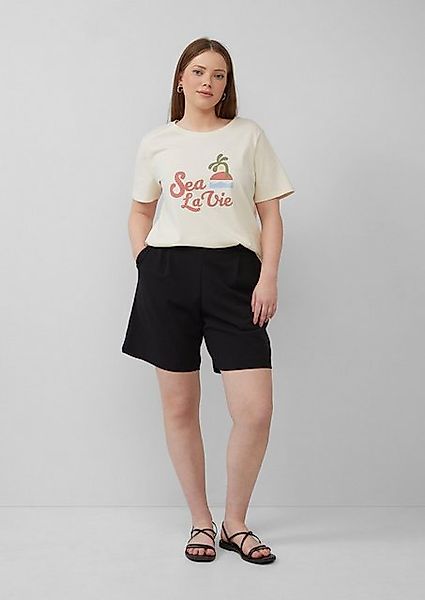 QS Stoffhose Shorts aus Interlockjersey mit Elastikbund günstig online kaufen