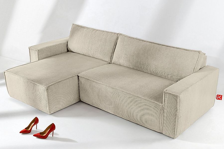 KONSIMO® Ecksofa NAPI Universal-Ecksofa links oder rechts, beidseitig, herg günstig online kaufen