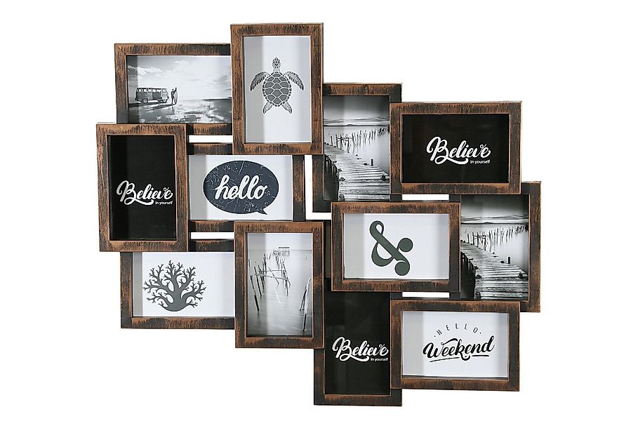 Wackadoo Living Bilderrahmen Collage Modern, für 12 Bilder, Fotoformat 10x1 günstig online kaufen