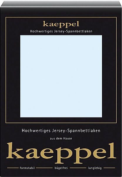 Kaeppel Spannbettlaken Single Jersey Mako Cotton, günstig online kaufen