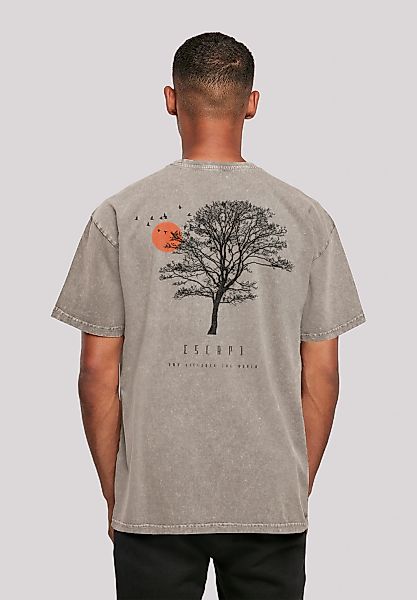F4NT4STIC T-Shirt "Oversize Escape Discover the World Tree Birds" Premium Q günstig online kaufen