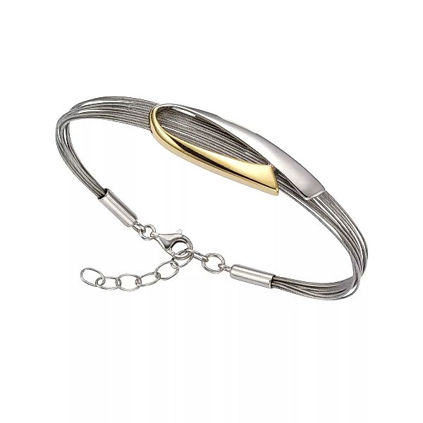 Vivance Armband "925/- Sterling Silber bicolor" günstig online kaufen