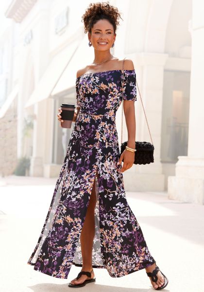 Vivance Maxikleid mit langen Beinschlitzen und günstig online kaufen