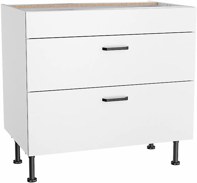 KOCHSTATION Unterschrank "KS-Paula" 90 cm breit, 87 cm hoch, 2 Auszüge für günstig online kaufen