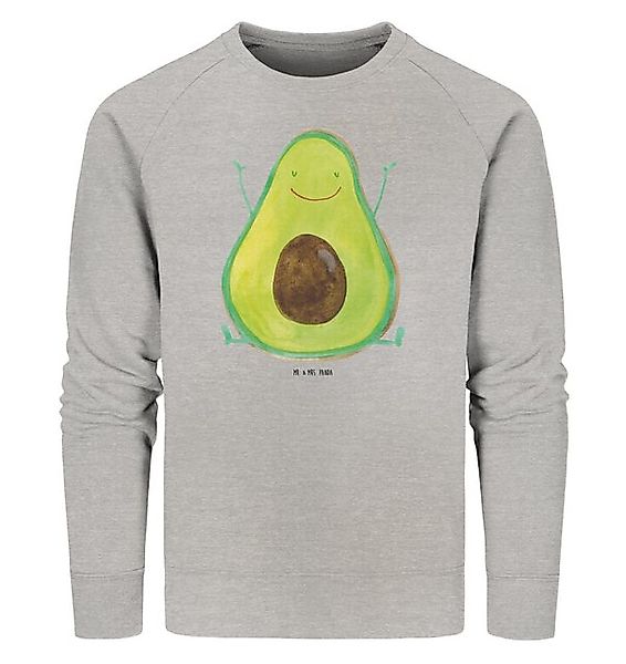 Mr. & Mrs. Panda Longpullover Avocado Glücklich Größe M - Heather Grey - Ge günstig online kaufen