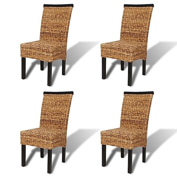 vidaXL Esszimmerstuhl Esszimmerstühle 4 Stk. Abaca günstig online kaufen