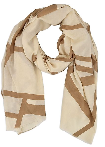 styleBREAKER Modeschal Schal mit Graphic Lines günstig online kaufen