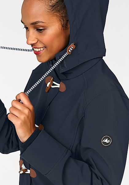 Polarino Softshelljacke, mit Kapuze, für Übergangszeiten, atmungsaktiv, win günstig online kaufen