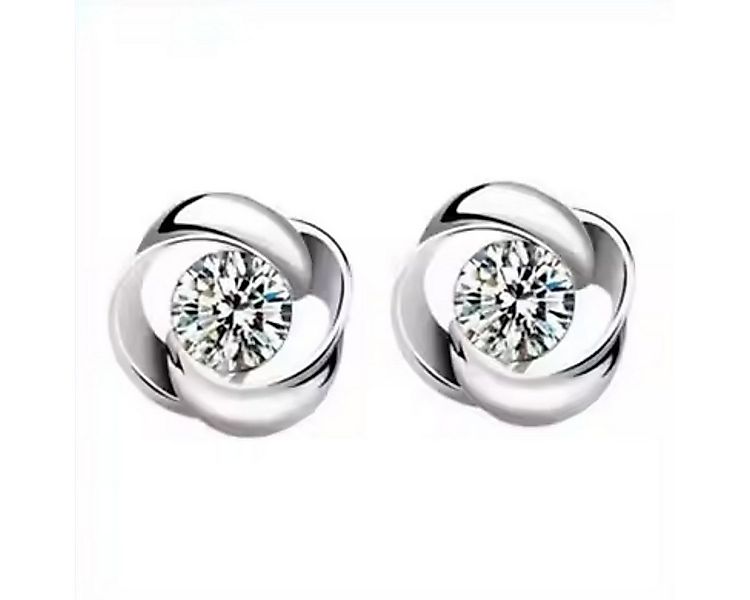 ELLAWIL Paar Ohrstecker Ohrschmuck Zirkonia kleine Glitzerstein-Ohrstecker günstig online kaufen