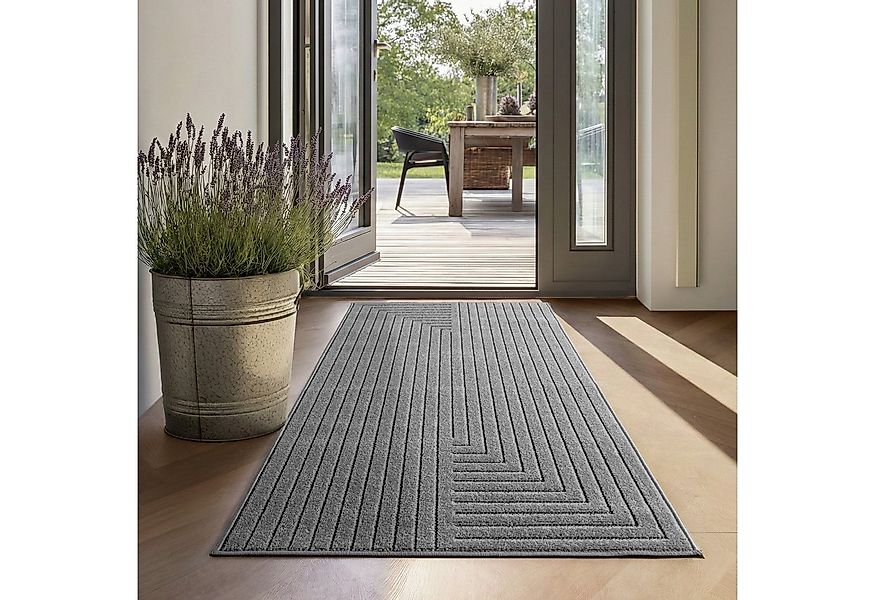 SIMPEX24 Outdoorteppich Skandinavischer 3D Design, Läufer, Höhe: 5 mm, Outd günstig online kaufen