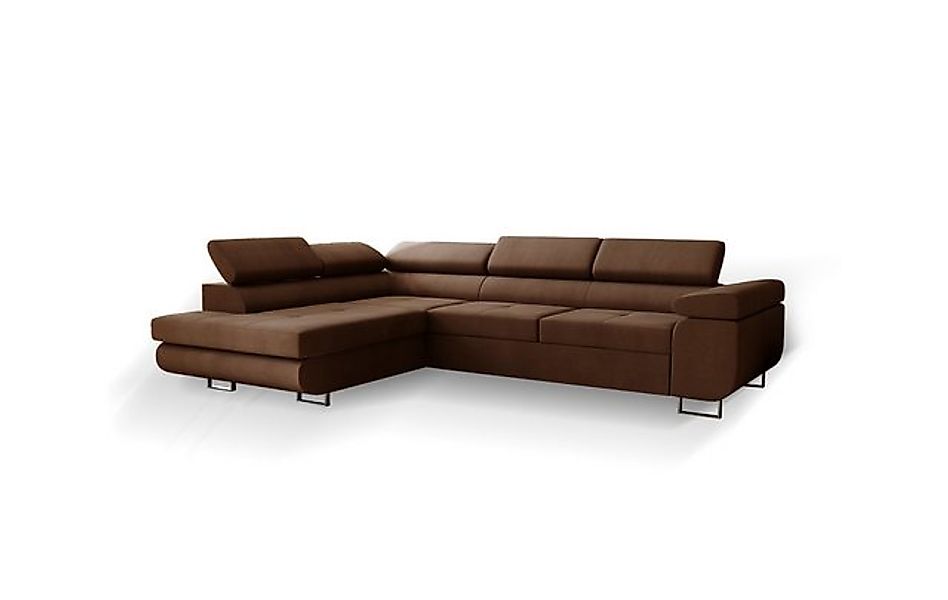 Goldstoff Ecksofa Designersofa mit Bettfunktion, multifunktionale Couch mit günstig online kaufen