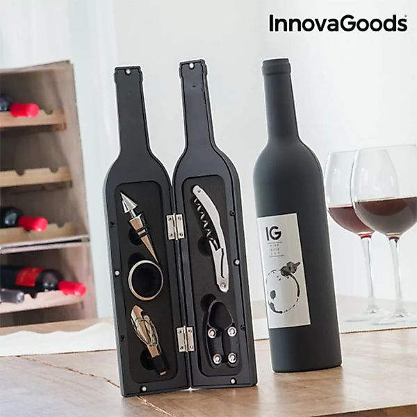 Wein-zubehörset In Flaschenoptik Innovagoods 5 Stücke günstig online kaufen
