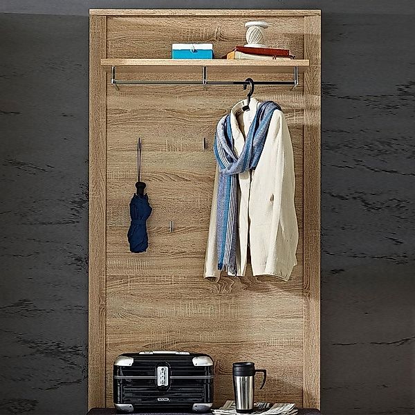 Lomadox Garderobenpaneel GOCH-36, Eiche hell, Holz, günstig online kaufen