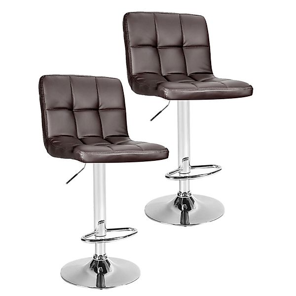 CCLIFE 2er Set Barhocker Hocker Höhenverstellbar 62cm-82cm Braun günstig online kaufen