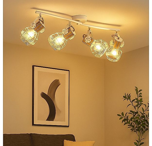 GLOBO LIGHTING Deckenspot, Leuchtmittel nicht inklusive, Deckenstrahler 4 F günstig online kaufen