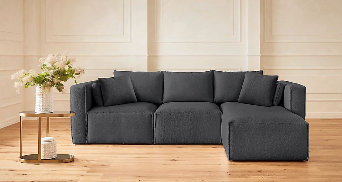 Home affaire Ecksofa "Comfine L-Form", zusammengesetzt aus Modulen, 3 Bezug günstig online kaufen