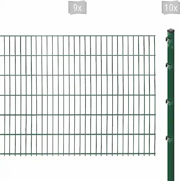 Arvotec Doppelstabmattenzaun »ESSENTIAL 123 zum Einbetonieren« Zaunhöhe 123 günstig online kaufen