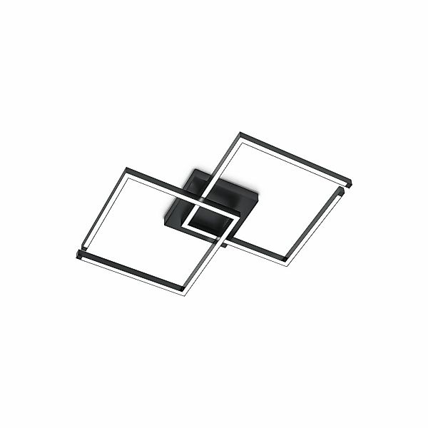 LED-Deckenleuchte Lina, schwarz, 97 x 54 cm, dimmbar günstig online kaufen