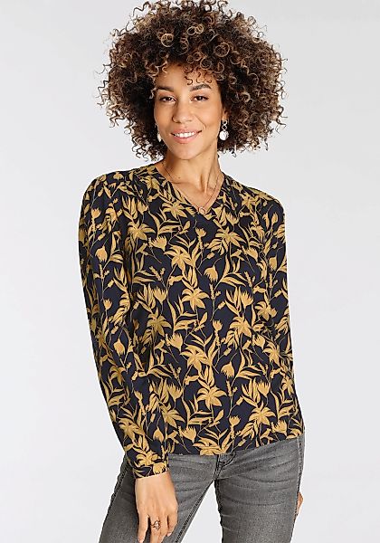 Boysens Blusenshirt, mit V-Ausschnitt im trendigen Herbst-Design - NEUE KOL günstig online kaufen