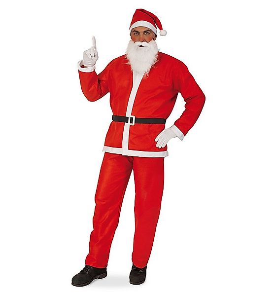 Fries Kostüm 5-tlg Herren Nikolaus Kostüm Set Jacke, Hose, Mütze, Bart, Gür günstig online kaufen