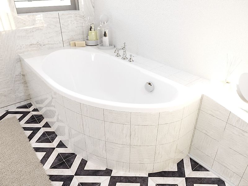 KOLMAN Badewanne Eckbadewanne Miki 140x70, (Links/Rechts), günstig online kaufen