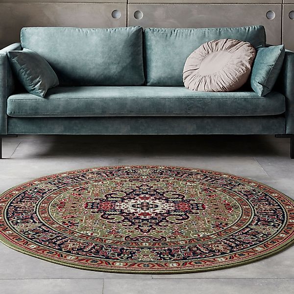 NOURISTAN Teppich »Skazar Isfahan«, rund, 9 mm Höhe, Kurzflor, Orient, Tepp günstig online kaufen