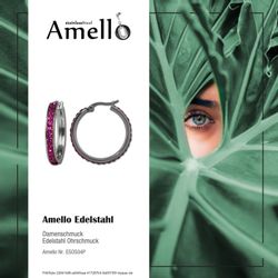 Amello Paar Creolen Amello Ohrringe Edelstahl günstig online kaufen