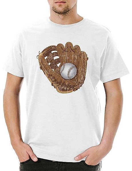 Urban Backwoods Print-Shirt Baseball Glove Herren T-Shirt Player Sport Pass günstig online kaufen