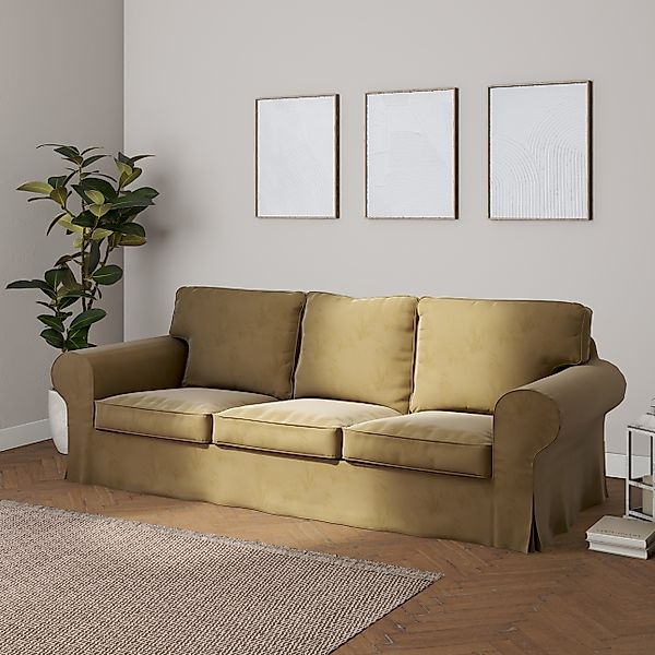 Bezug für Ektorp 3-Sitzer Sofa nicht ausklappbar, hellbraun, Sofabezug für günstig online kaufen