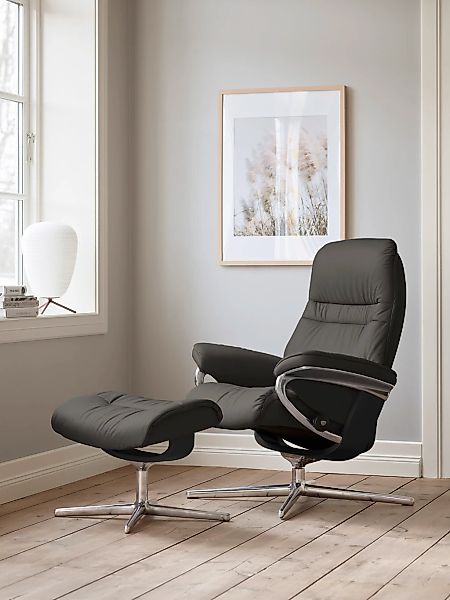 Stressless "Sunrise" mit Cross Base, Größe S, M & L, Holzakzent Schwarz günstig online kaufen
