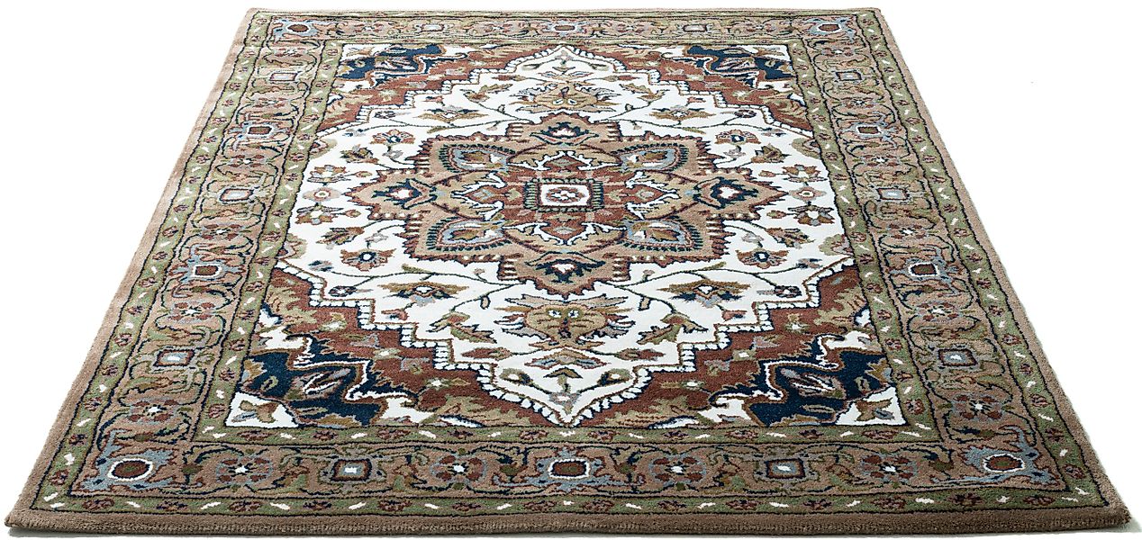 my home Wollteppich »Aman«, rechteckig, 14 mm Höhe, reine Wolle, Orient-Opt günstig online kaufen