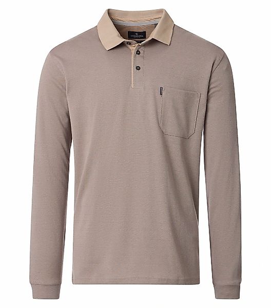 CASAMODA Langarm-Poloshirt "CASAMODA Polo-Shirt Langarm gestreift" günstig online kaufen