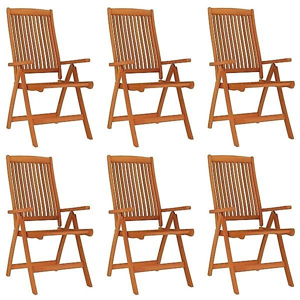 vidaXL Gartenstuhl Klappbare Gartenstühle 6 Stk. günstig online kaufen