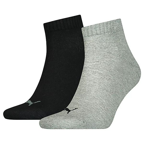 Puma Quarter Plain Socken 3 Paare EU 35-38 Balsam Green / Grey Mélange / Bl günstig online kaufen
