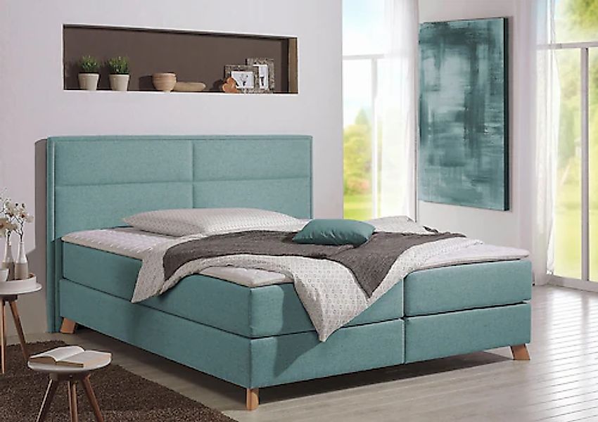 Home affaire Boxspringbett "Caria", in 5 Breiten, 3 Matratzen-Ausführungen, günstig online kaufen