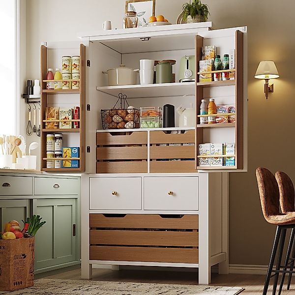 TavilaEcon Hochschrank Küchenschrank, Mehrzweckbuffet, Snackschrank mit günstig online kaufen