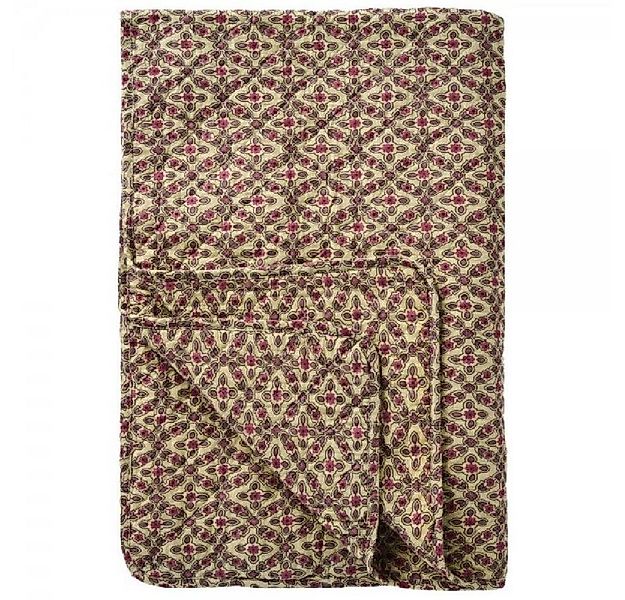 Wohndecke Ib Laursen Quilt Decke Tagesdecke Karomuster Himbeer Lila (130x18 günstig online kaufen