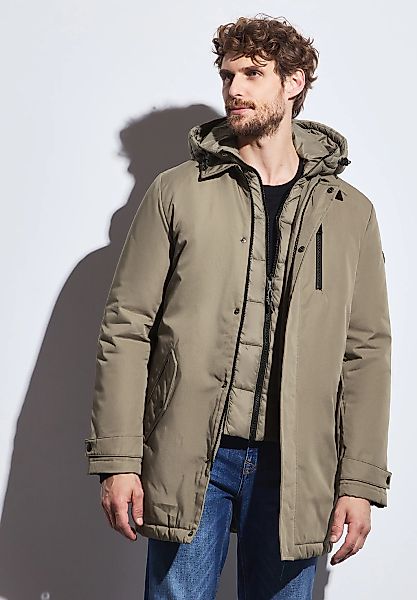 STREET ONE MEN Winterjacke mit Kapuze mit Kapuze günstig online kaufen