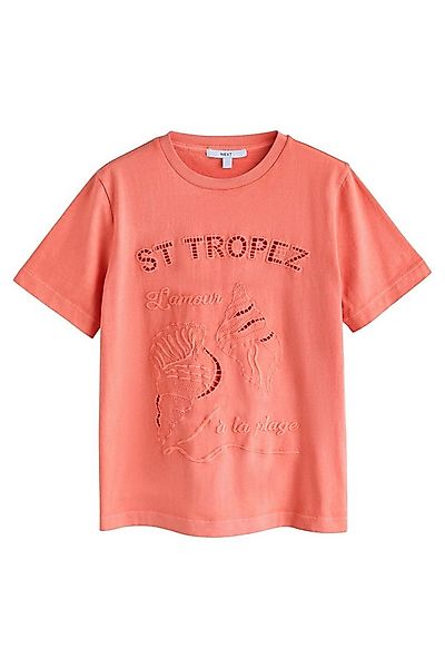 Next T-Shirt Schweres T-Shirt mit Provence-Grafik (1-tlg) günstig online kaufen