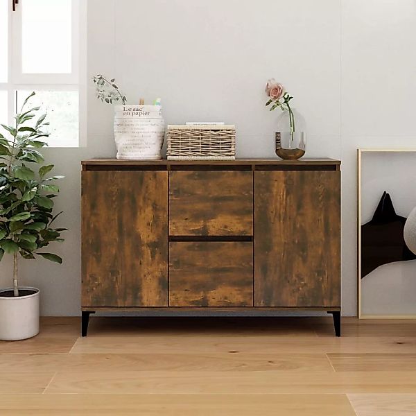 Vidaxl Sideboard Räuchereiche 104x35x70 Cm Holzwerkstoff günstig online kaufen