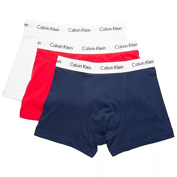 Calvin Klein Underwear Baumwolle Stretch Boxer 3 Einheiten XS White / Red G günstig online kaufen