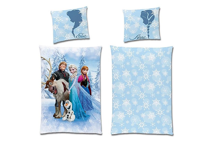 Familando Kinderbettwäsche Frozen Die Eiskönigin Bettwäsche Set "Sven" 135x günstig online kaufen
