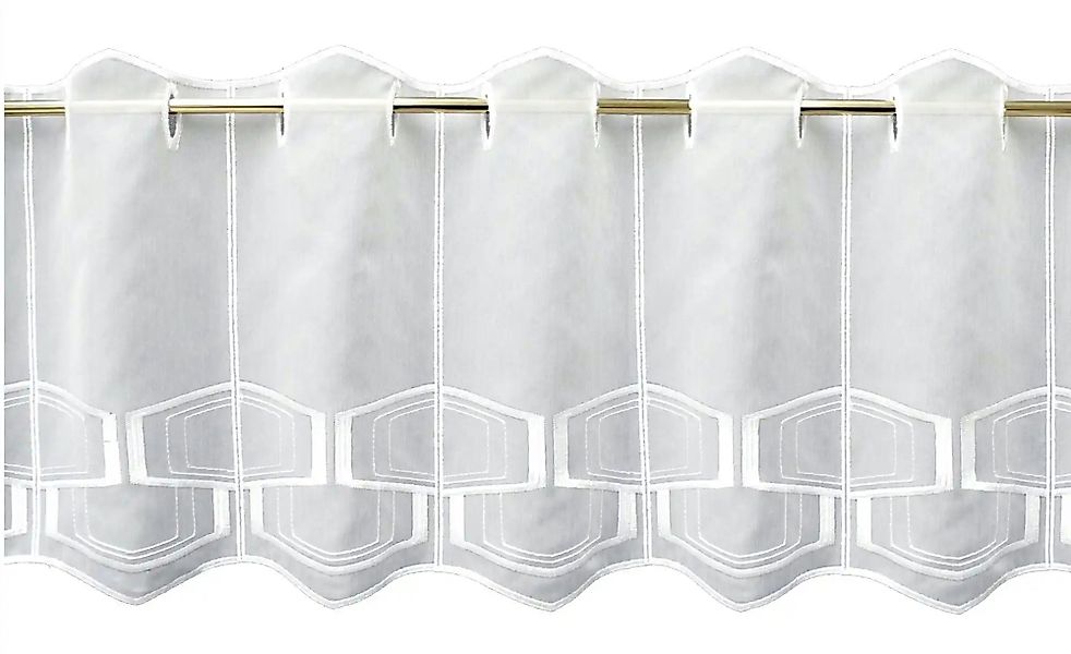 FLORENTINA Scheibengardine   ¦ weiß ¦ Synthetik ¦ Maße (cm): B: 144 H: 36 G günstig online kaufen