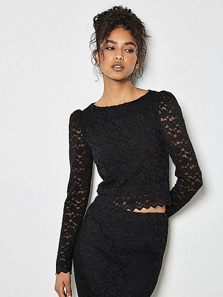 Apricot Spitzentop Cropped Top aus Spitze günstig online kaufen