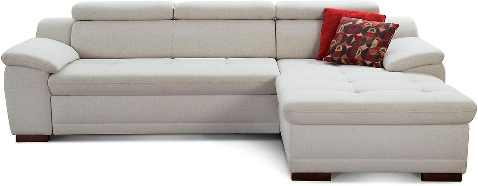 sit&more Ecksofa »Andiamo L-Form«, wahlweise mit Bettfunktion, inklusive Ko günstig online kaufen