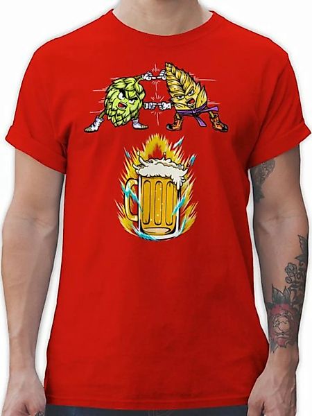 Shirtracer T-Shirt Bier Fusion - Hopfen & Malz Nerd Geschenke günstig online kaufen